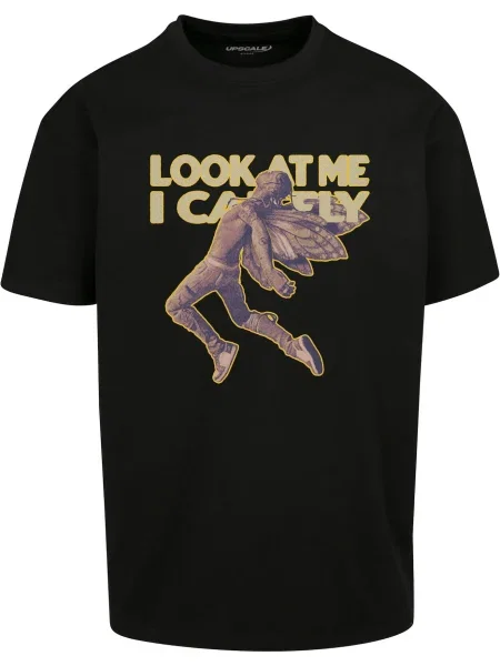 MT Upscale Tricou Look maro / galben negru