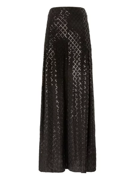 Pantaloni Genny cu paiete negru