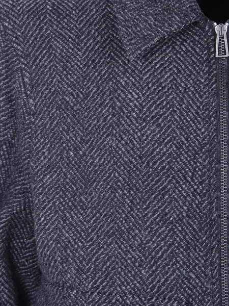 Geacă Ps Paul Smith cu model herringbone albastru