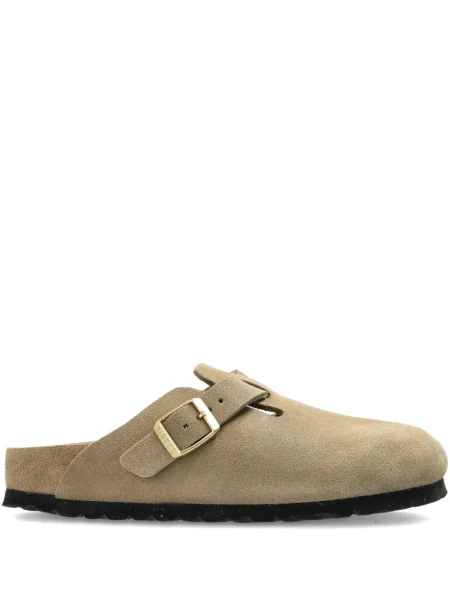 Papuci tip mules Birkenstock din piele de căprioară