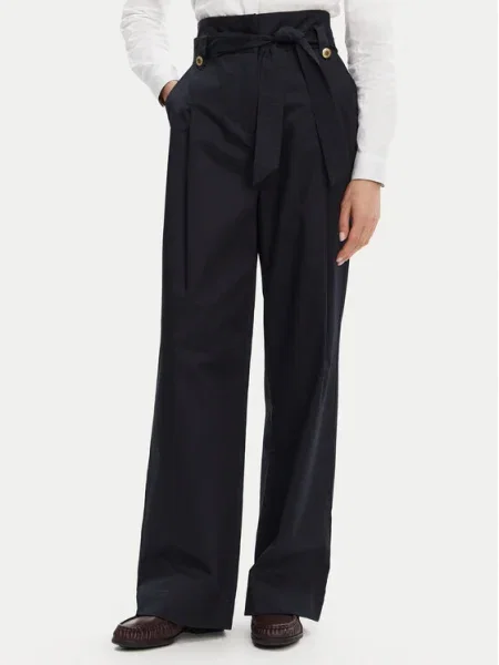 Barbour pantaloni de Elsie femei marin lat high waist albastru