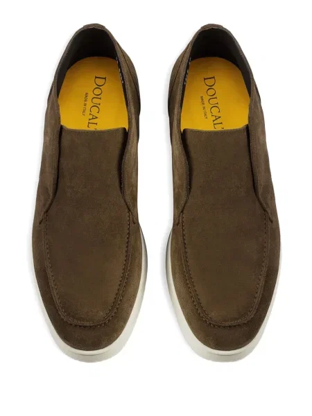 Botine Doucal's din piele de căprioară slip-on maro