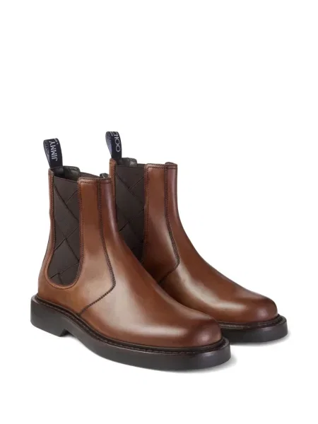 Botine chelsea Jimmy Choo din piele maro