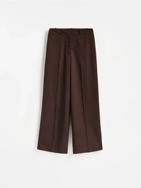 Reserved Pantaloni cu adaos de maro-închis maro