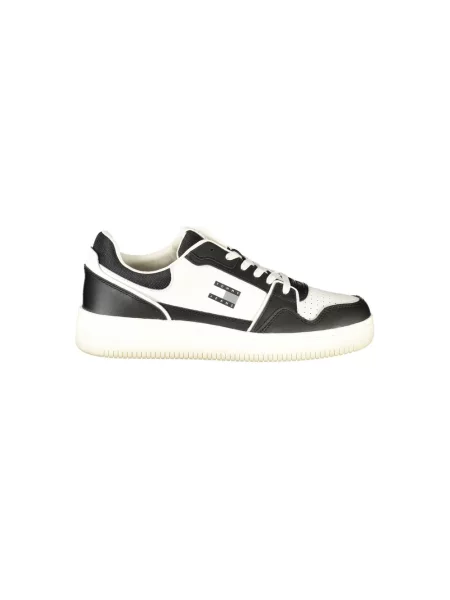 Sneakersy Tommy Hilfiger skórzane czarne