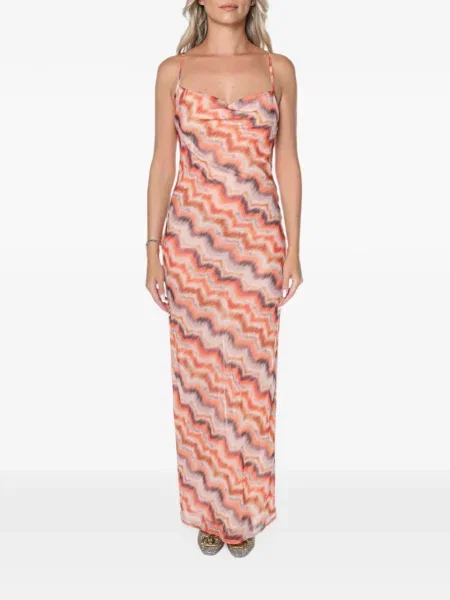 Rochie maxi One Teaspoon cu imagine portocaliu