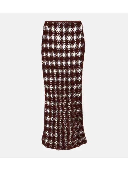 Maksi spódnica maxi Anna Kosturova brązowa