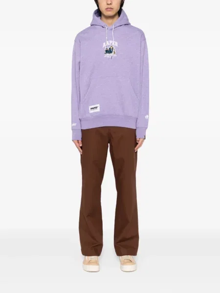 Hanorac cu glugă Aape By A Bathing Ape violet