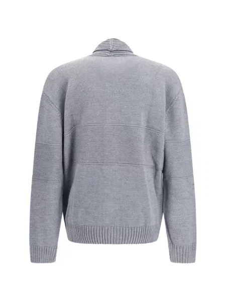 Gulerat cardigan Gcds cu autograf gri