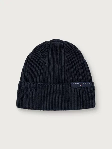 Tommy Jeans σκούφος beanie ανδρικός μπλε