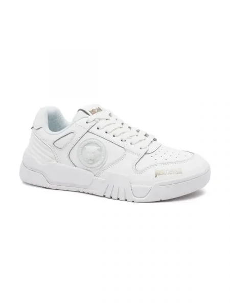 Just Cavalli De piele sneakers alb