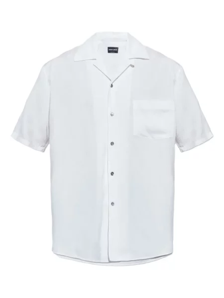 Cămașă Giorgio Armani scurtă alb