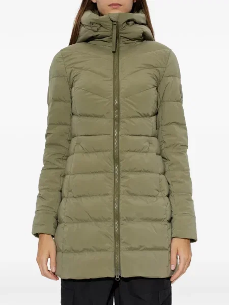 Palton Canada Goose cu glugă verde