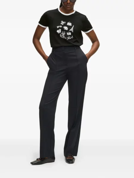 Tricou Karl Lagerfeld cu imagine negru