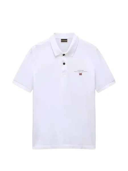 Tricou polo Napapijri cu broderie alb
