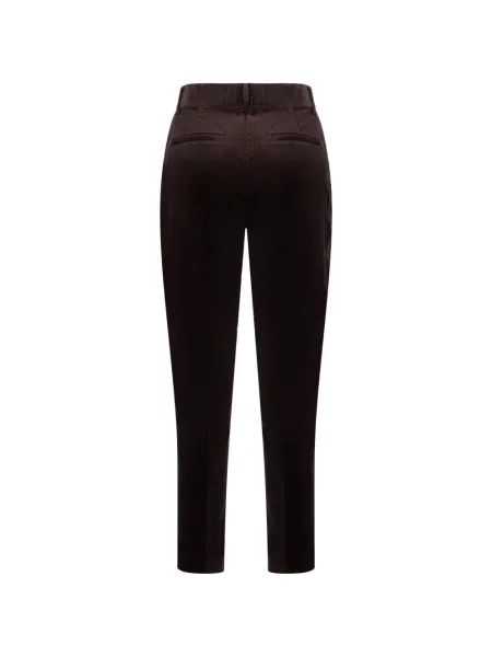 Pantaloni Moorer de catifea cord maro