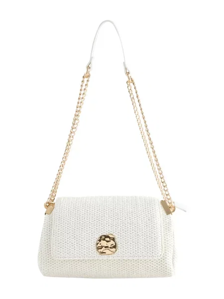 Next Geantă de umăr murdar alb