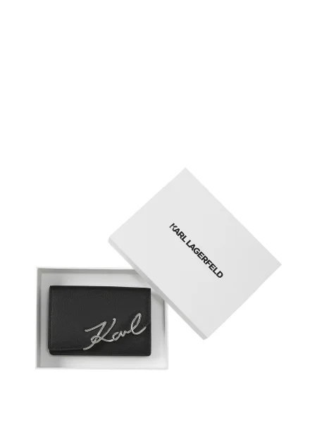 Karl Lagerfeld portofel de piele negru