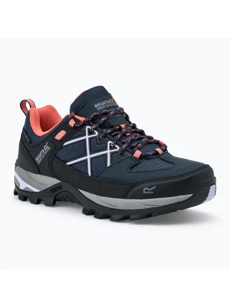 Női trekking cipő REGATTA Samaris III Low navy/lilac Samaris III Low haditengerészet