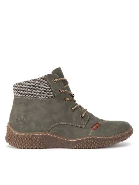 Škornji Rieker zelena