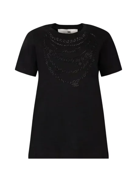 Tricou Elisabetta Franchi cu imagine negru