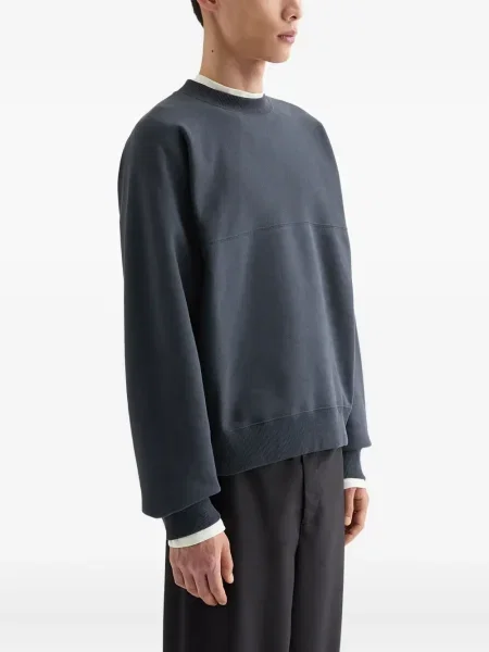 Hanorac crewneck Jil Sander albastru