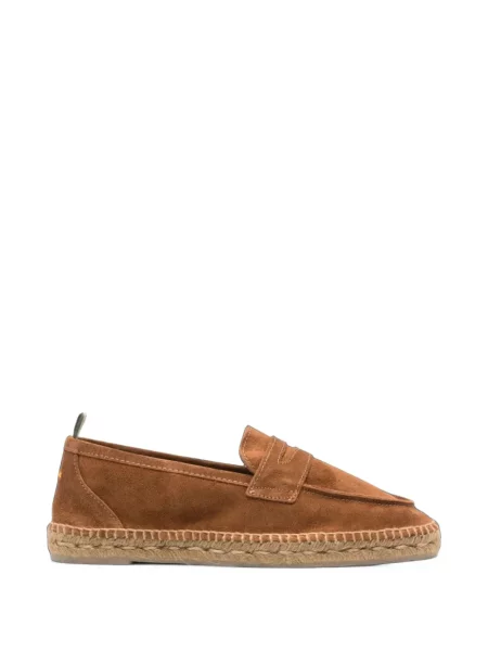 Espadrile Castaner din piele de căprioară maro