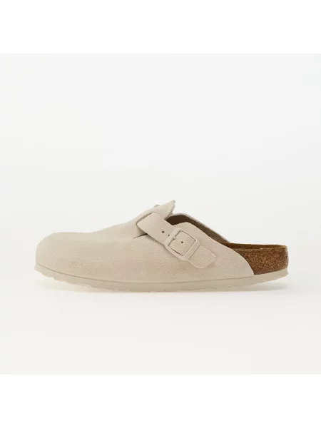 Klapki Birkenstock zamszowe białe