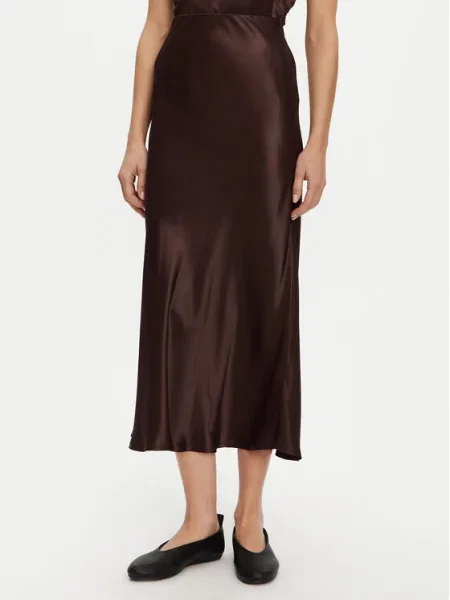 Midi sijonas Clea ruda