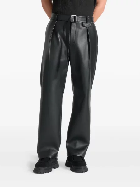 Plisované široké kalhoty Manière De Voir černé