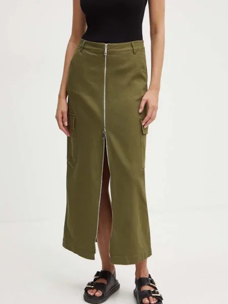 MAX&Co. fusta jeans maxi drept verde