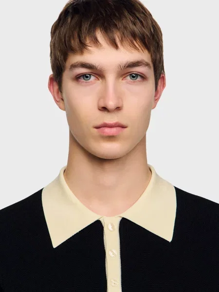 Поло Sandro черное