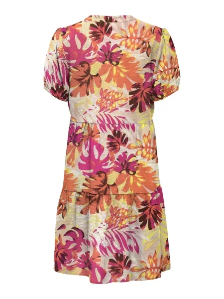 ONLY Rochie NOVA LIFE / galben / portocaliu / roz bej