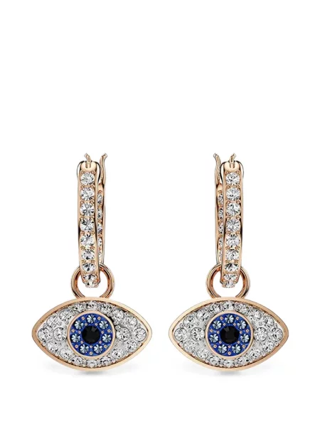 Cercei Swarovski roz