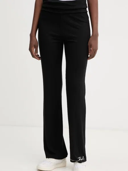 Karl Lagerfeld Pantaloni / alb negru