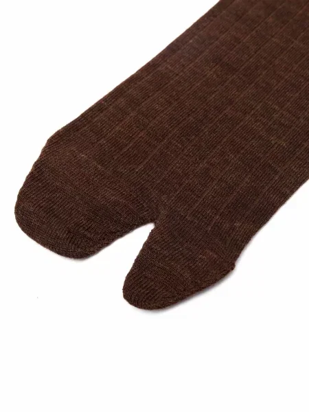 Șosete Maison Margiela tricotate maro