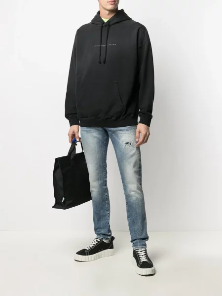Hoodie Diesel με σχέδιο μαύρο