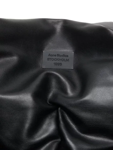 Geacă cu puf Acne Studios cu glugă negru