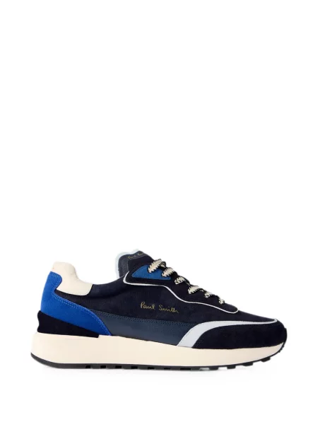 Sneakerși Paul Smith din piele albastru