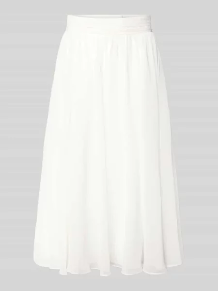 Spódnica midi plisowana Luxuar biała