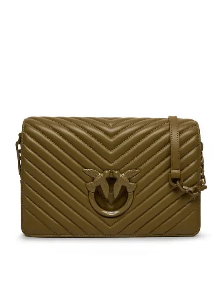 Pinko Geantă Love Click Classic AI PLTT maro