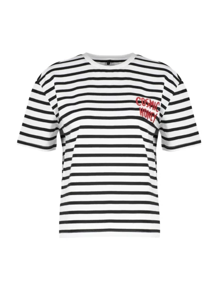 Trendyol Tricou roșu / negru alb