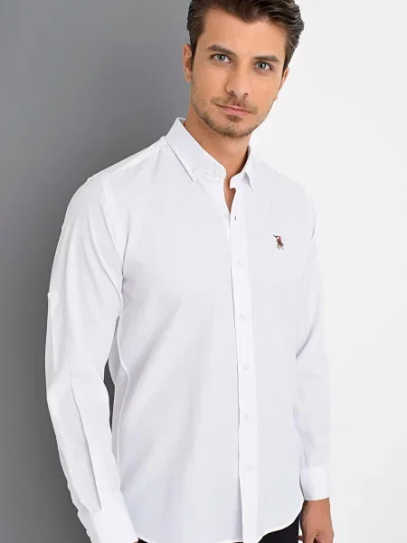 Риза Dewberry бяло