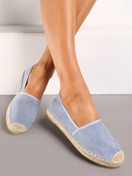 Espadryle Aurinda niebieskie