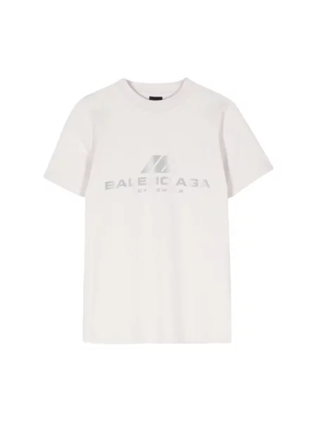 Koszulka Balenciaga z nadrukiem biała