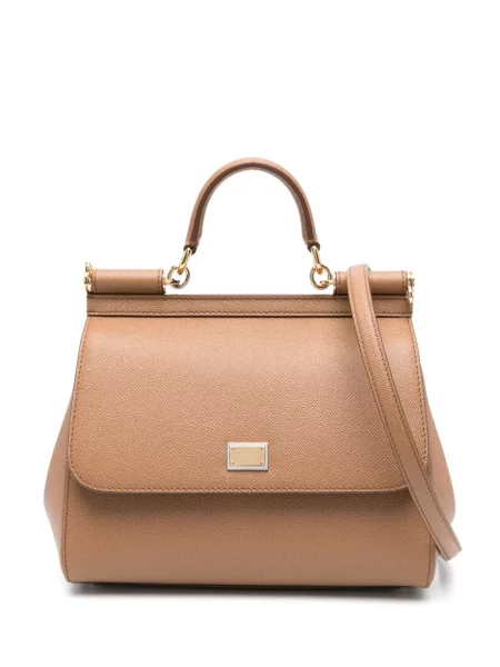 Geantă Dolce & Gabbana Sicily maro