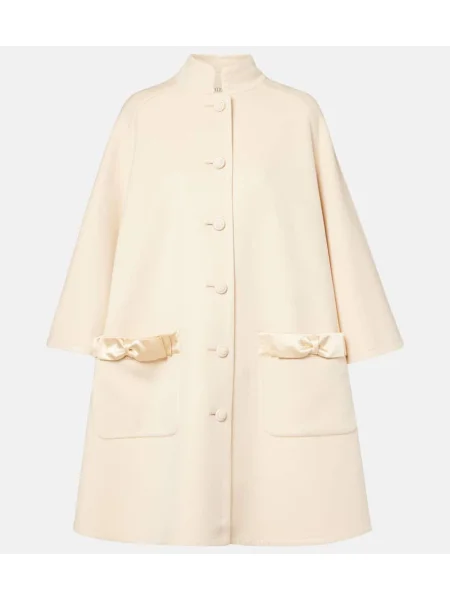 Palton Valentino de lână alb