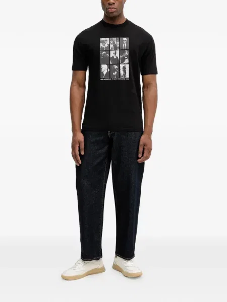 Tricou Karl Lagerfeld cu imagine negru