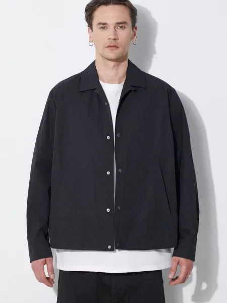 Куртка Neil Barrett Boxy Coach Jacket перехідна чорний