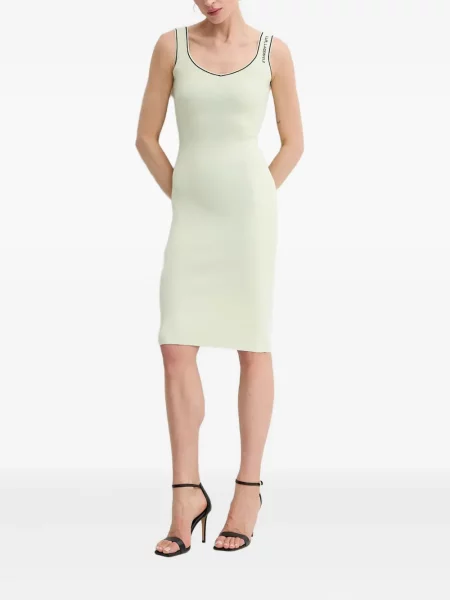 Rochie midi Karl Lagerfeld până la genunchi de costum verde
